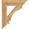 Ekena Millwork Merced Traditional Rough Sawn Bracket w/ Offset Brace, Western Red Cedar, 8"W x 30"D x 34"H BKT0806X30X34MRC01RWR - alternate 4